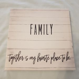 Family canvas wall art